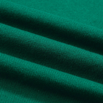 T-shirt rétro brodé d'animaux vert pour hommes