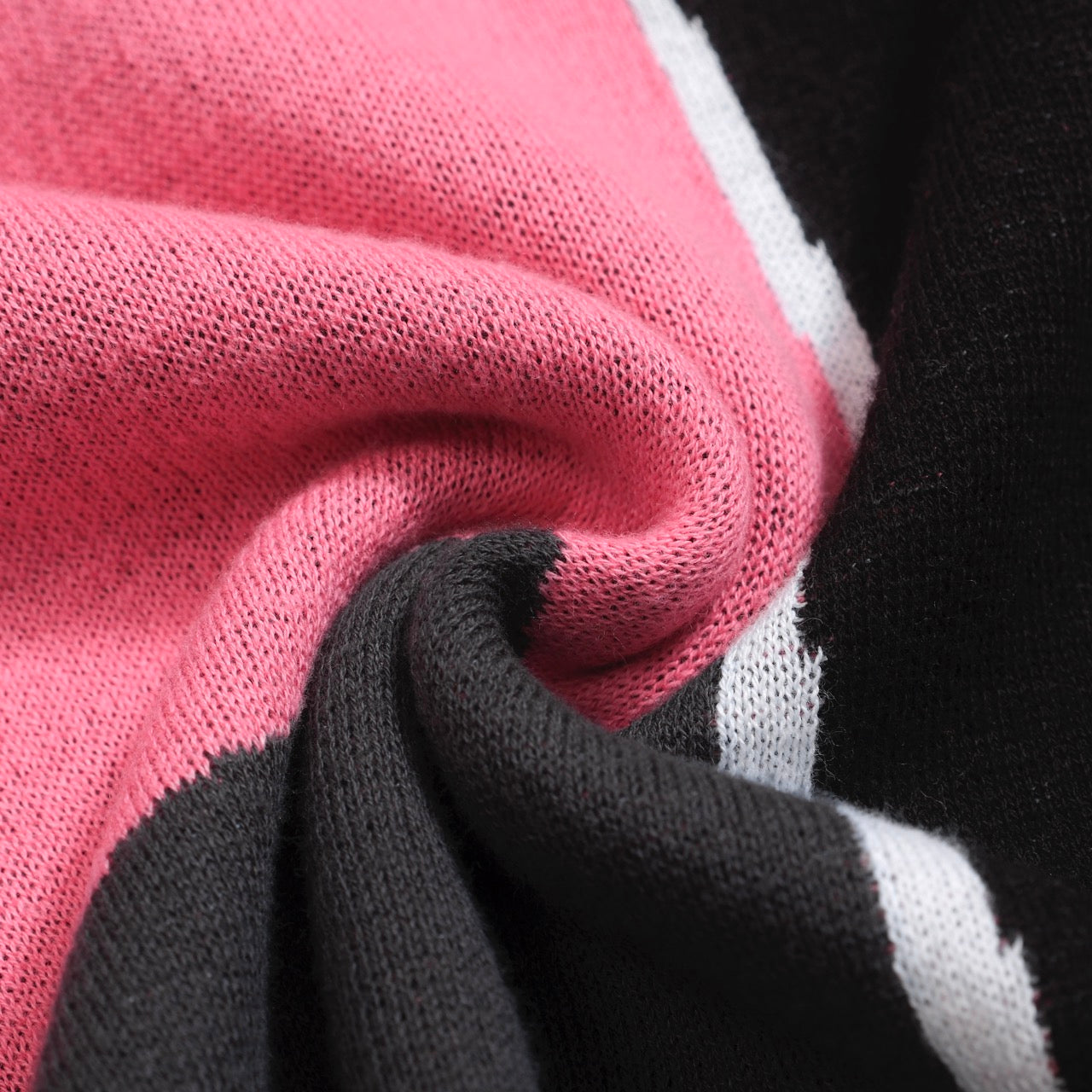 Chemise Tricotée Rétro pour Hommes – Polo Boutonné Rose Vintage avec Graphique d'Oiseau et de Coucher de Soleil