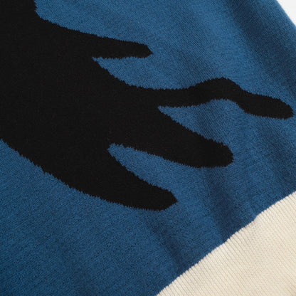 T-shirt en tricot bleu pour hommes - Conçu par Lim Heng Swee