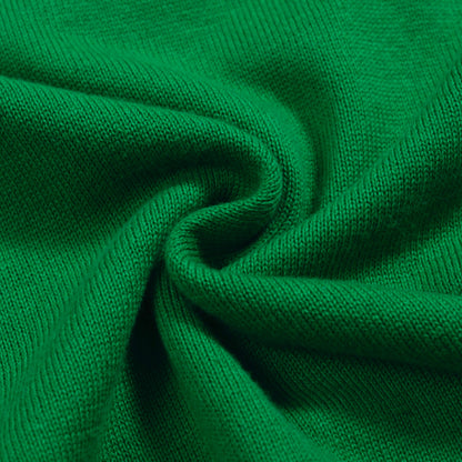 Cardigan tricoté vintage pour hommes, vert