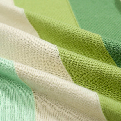 Cardigan tricoté vintage pour hommes, vert