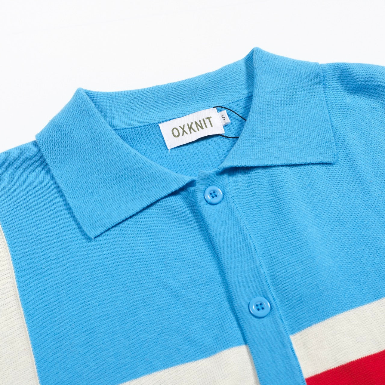 Cardigan en tricot vintage bleu pour homme