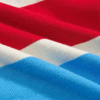 Cardigan en tricot vintage bleu pour homme