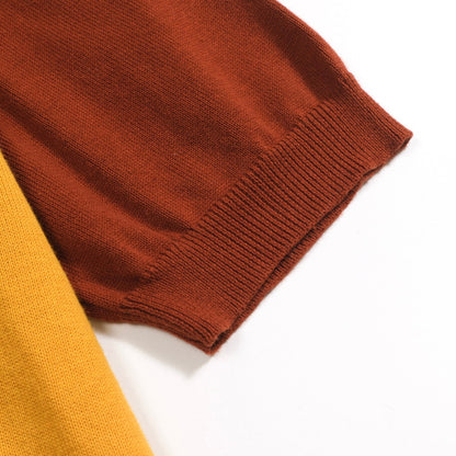 Polo en jacquard auto vintage rouge pour homme