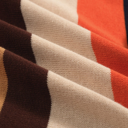 Polo tricoté vintage pour homme marron des années 60