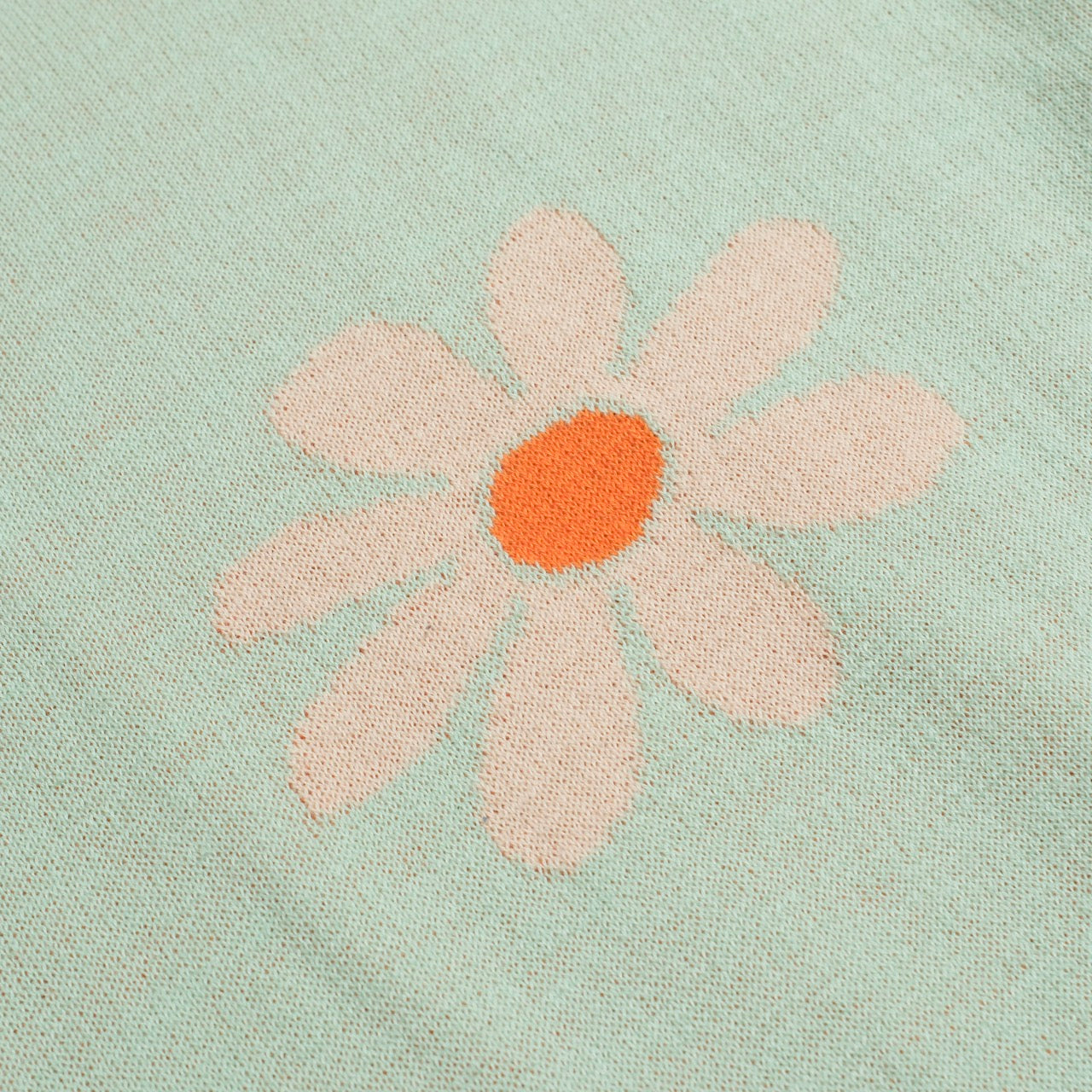 Polo vintage en tricot à col V pour hommes, fleurs vertes