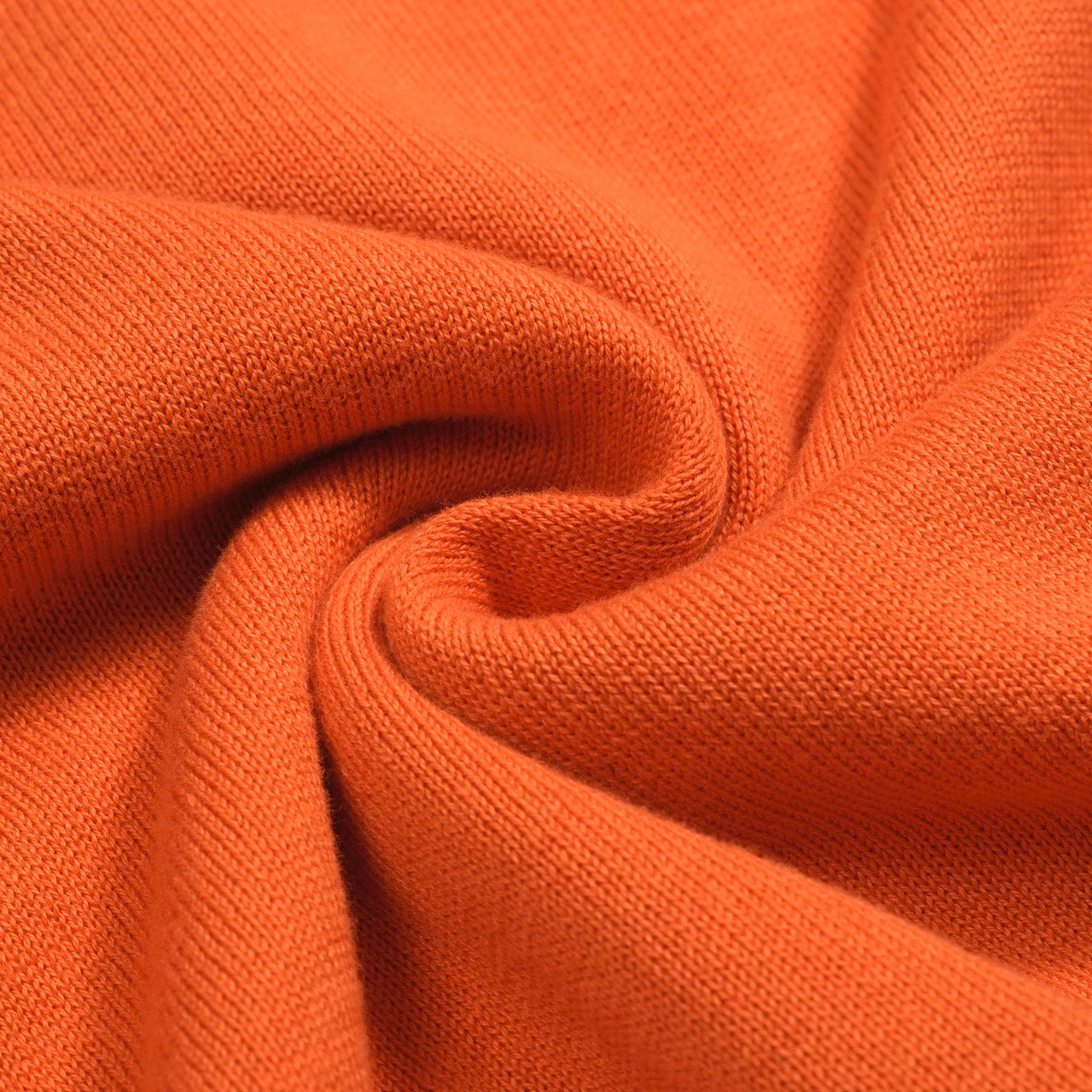 Polo en tricot vintage jacquard orange pour homme