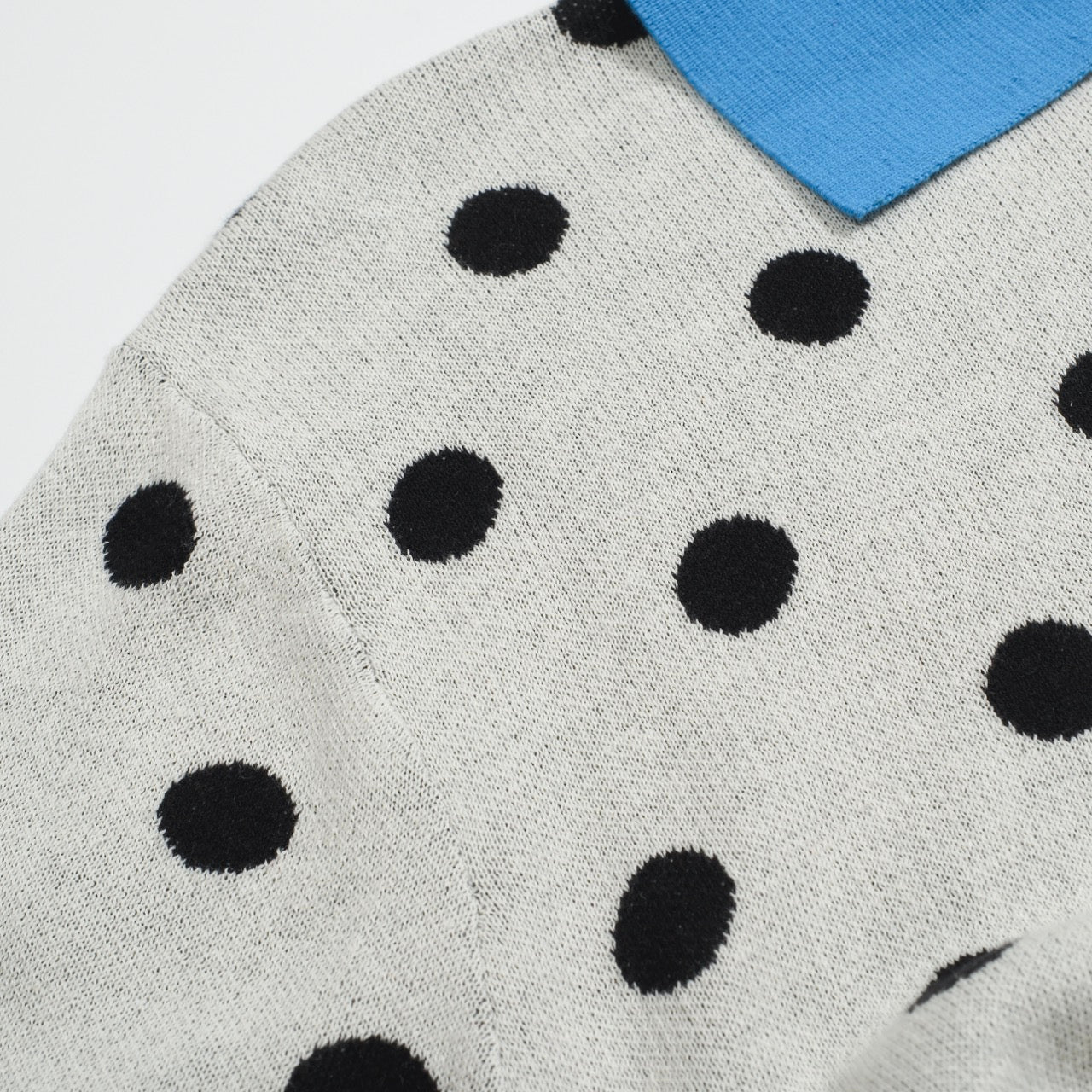 Cardigan vintage en tricot à pois contrastés pour hommes