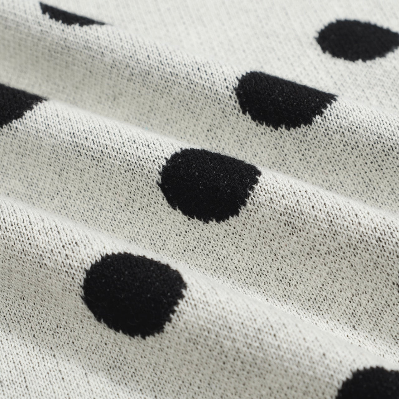 Cardigan vintage en tricot à pois contrastés pour hommes