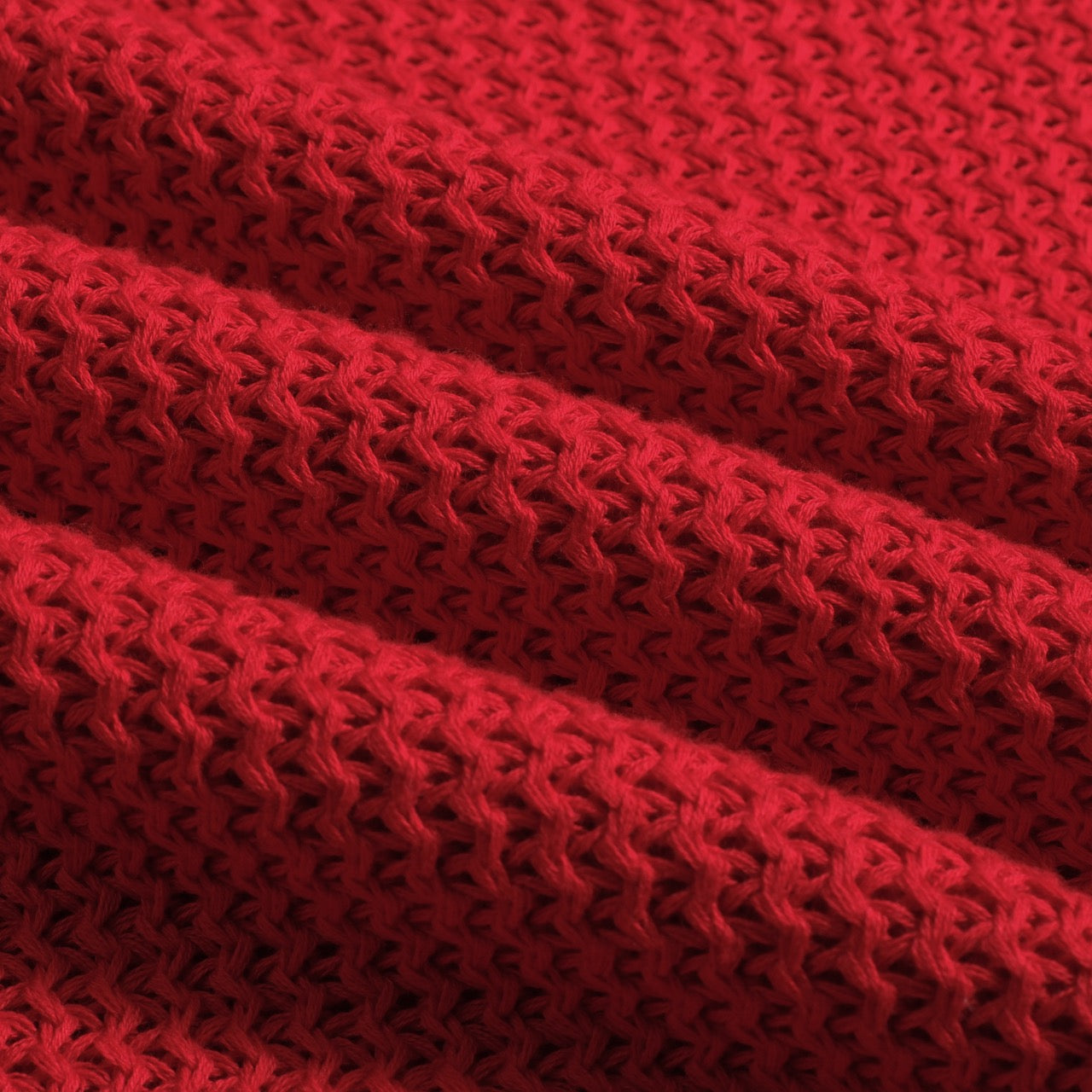 Polo tricoté décontracté rouge pour homme à col en V