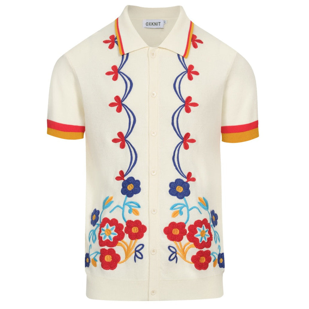 Cardigan tricoté rétro en jacquard couleur abricot pour hommes