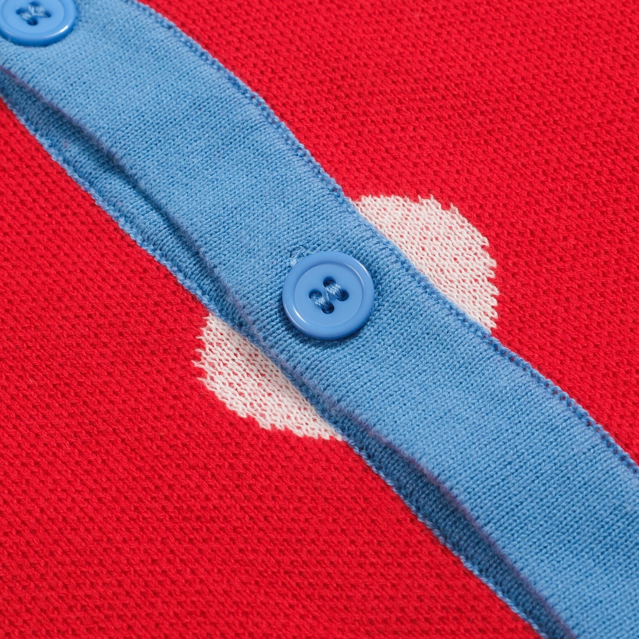 Cardigan vintage en tricot jacquard à pois rouges pour homme