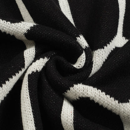 Polo en maille noir vintage pour homme