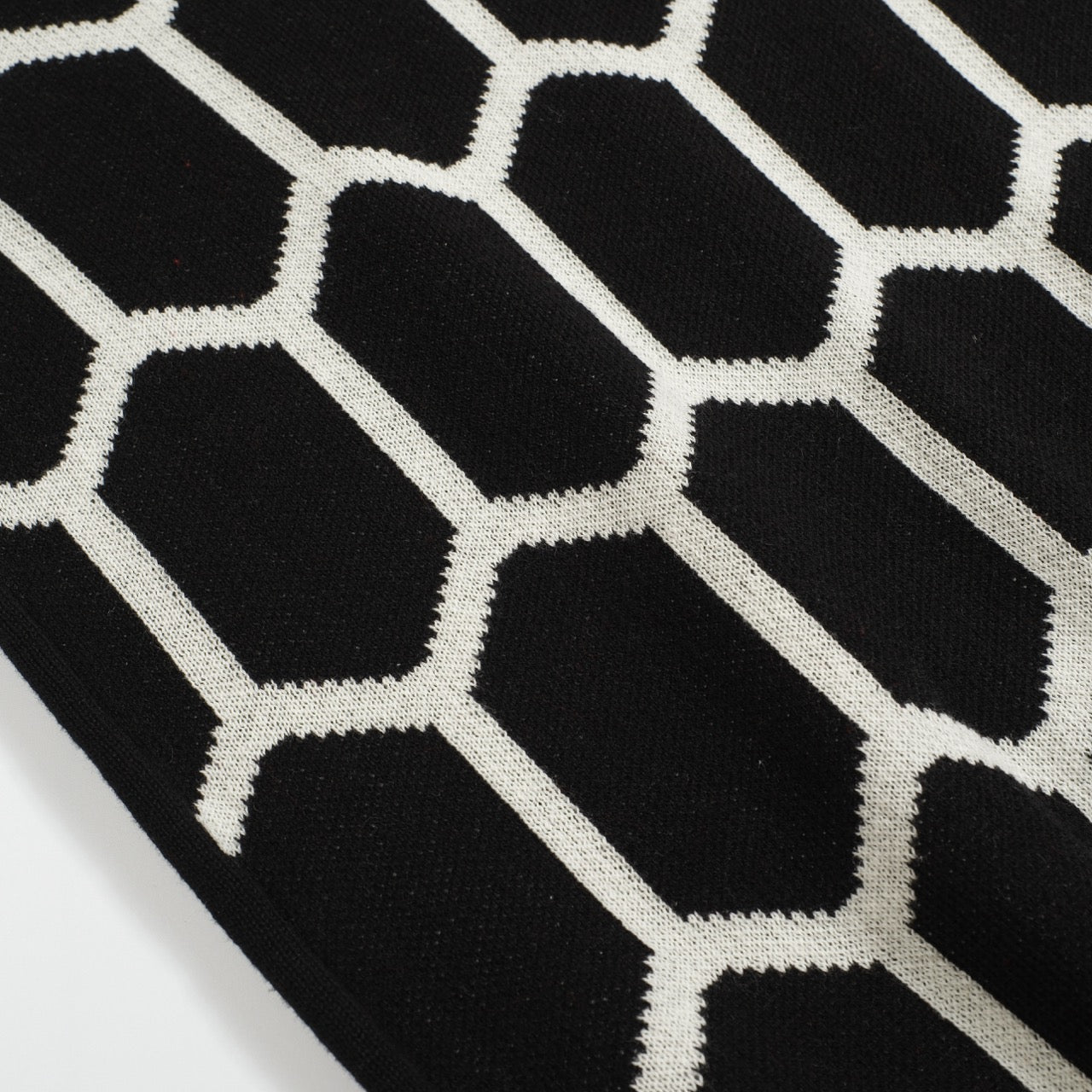 Polo en maille noir vintage pour homme