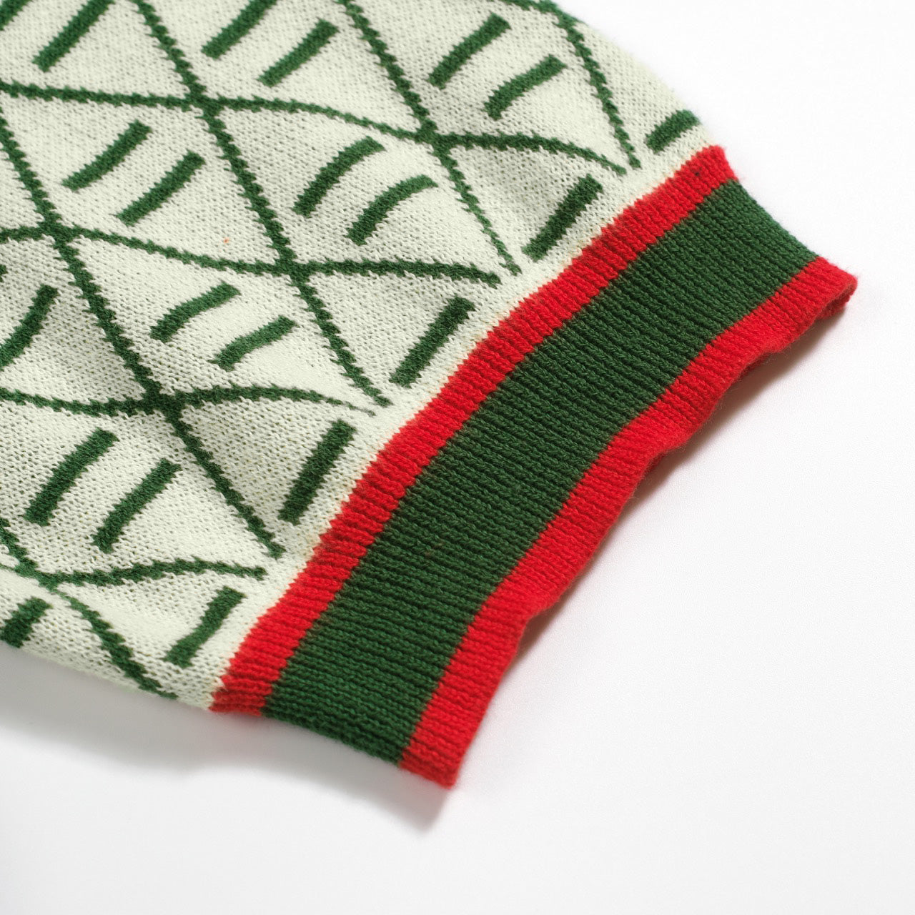 Polo vintage graphique brodé vert pour homme à col en V