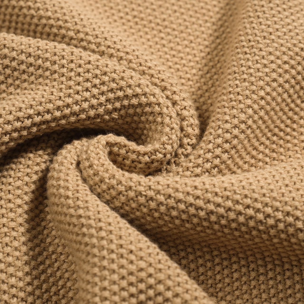 Polo tricoté rétro en kaki pour hommes