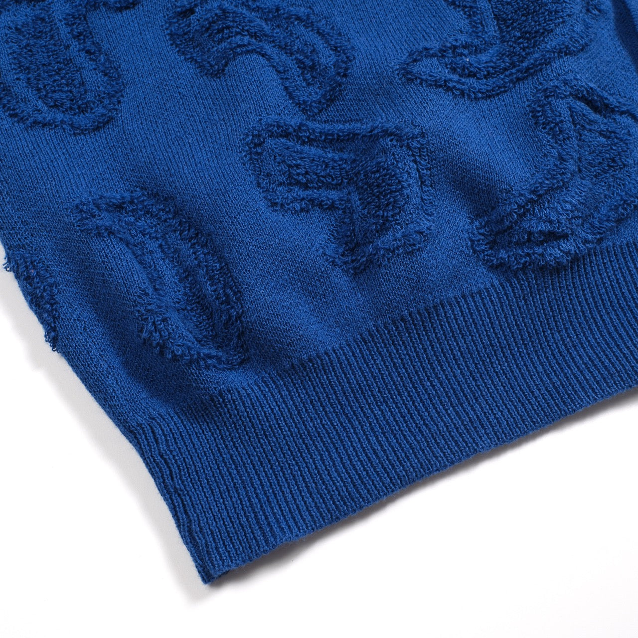 Cardigan décontracté en tricot à col en V texturé bleu marine pour hommes