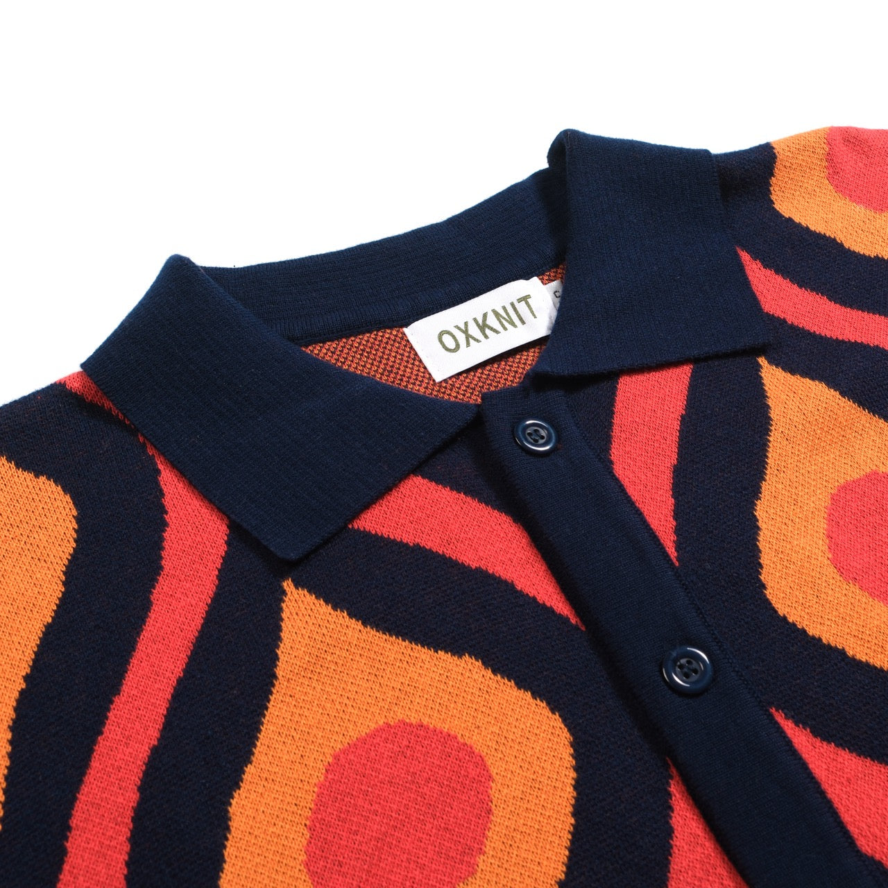 Cardigan vintage jacquard rouge pour homme des années 60