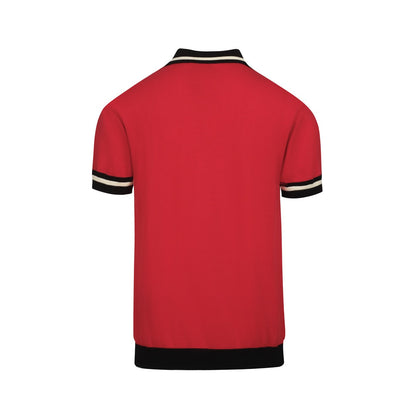 Cardigan en tricot jacquard vintage des années 60 pour hommes