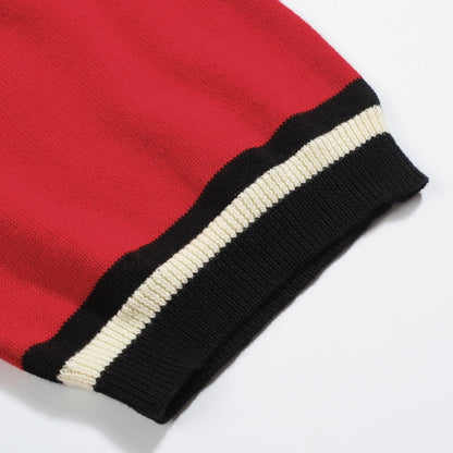 Cardigan en tricot jacquard vintage des années 60 pour hommes