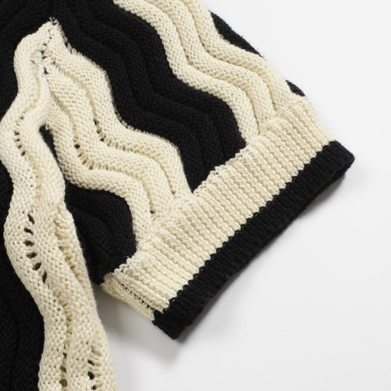 Polo en jacquard texturé vintage noir pour hommes