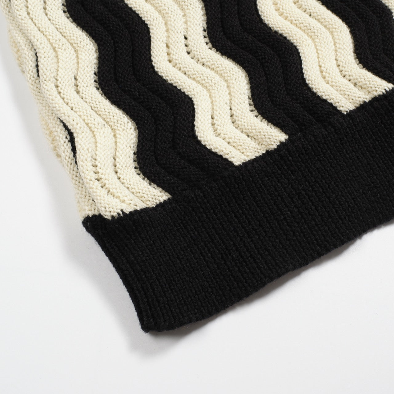 Polo en jacquard texturé vintage noir pour hommes