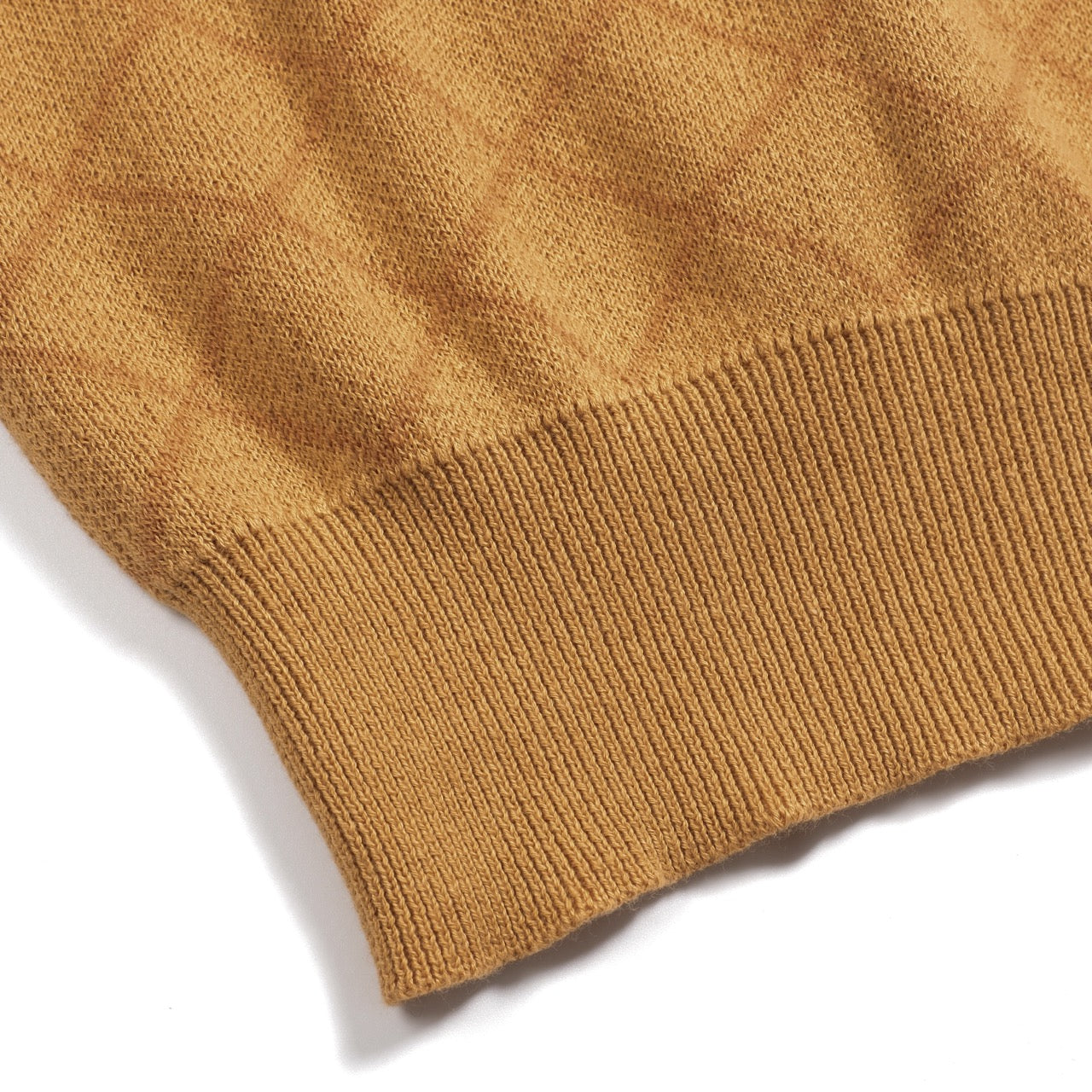 Polo rétro street en jacquard kaki pour homme