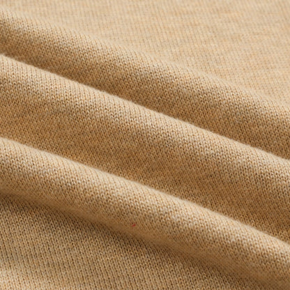 T-shirt vintage en jacquard tricoté kaki pour homme avec fil doré 1971