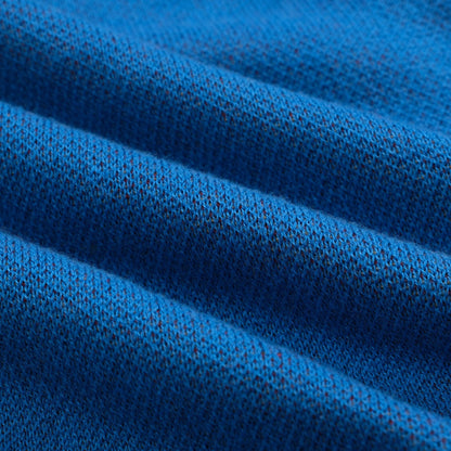 Chemise en tricot jacquard rétro à flammes bleues pour hommes