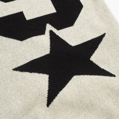 Polo en jacquard beige pour homme avec motif "89" en V