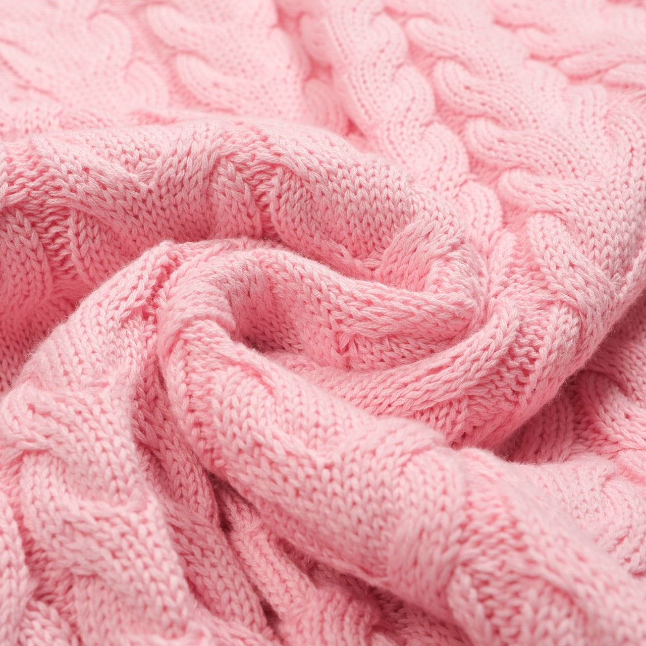 Pull rétro tricoté rose pour homme