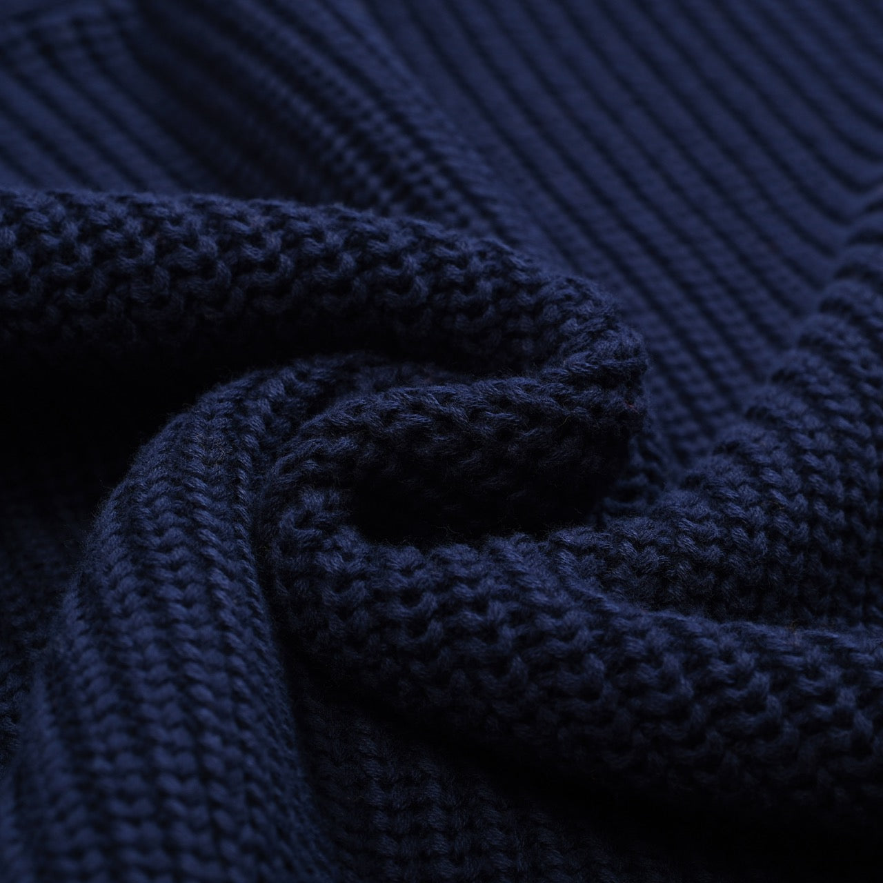 Pull rétro décontracté V en tricot bleu marine pour hommes