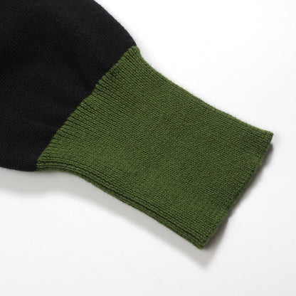 Polo vintage en jacquard noir pour hommes