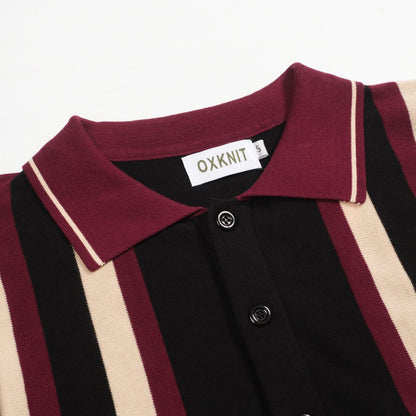 Cardigan tricoté rétro noir pour hommes des années 1960