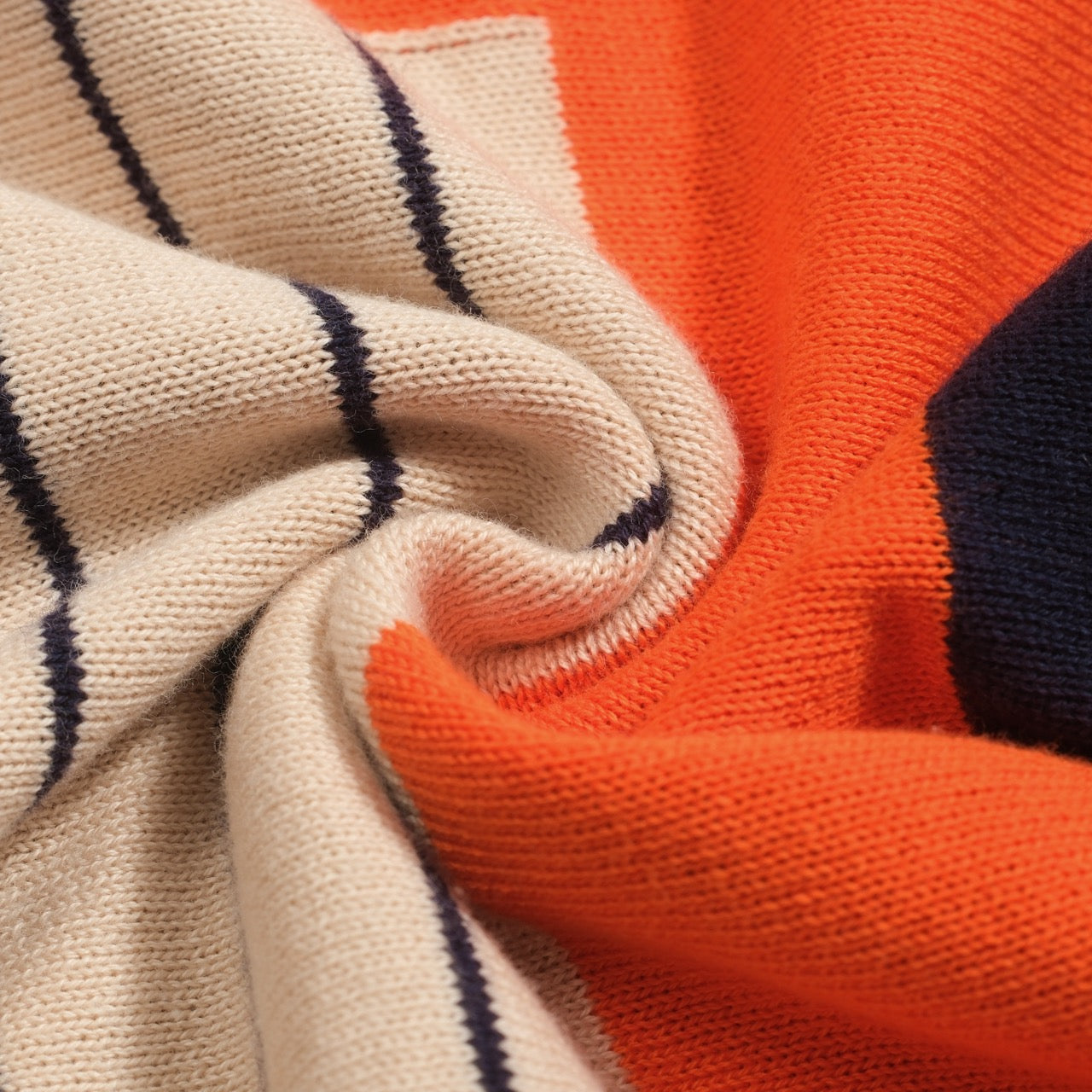 Cardigan en jacquard tricoté vintage bleu marine pour homme