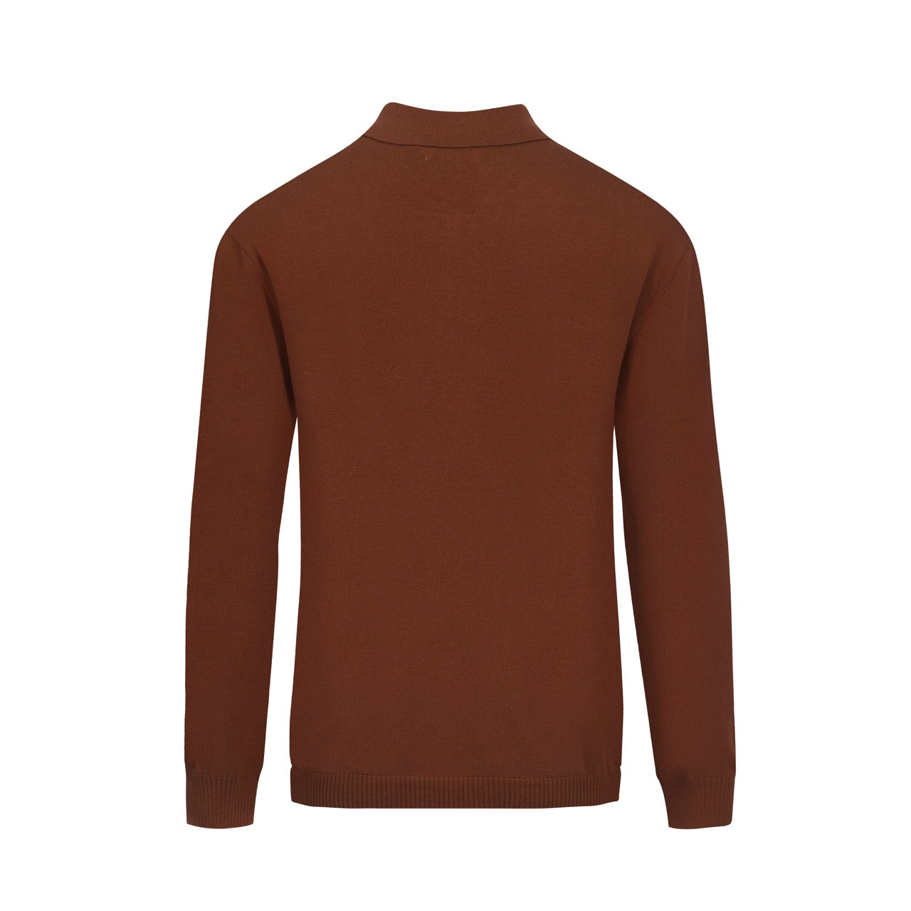 Cardigan zippé vintage tricoté pour hommes, rayé marron