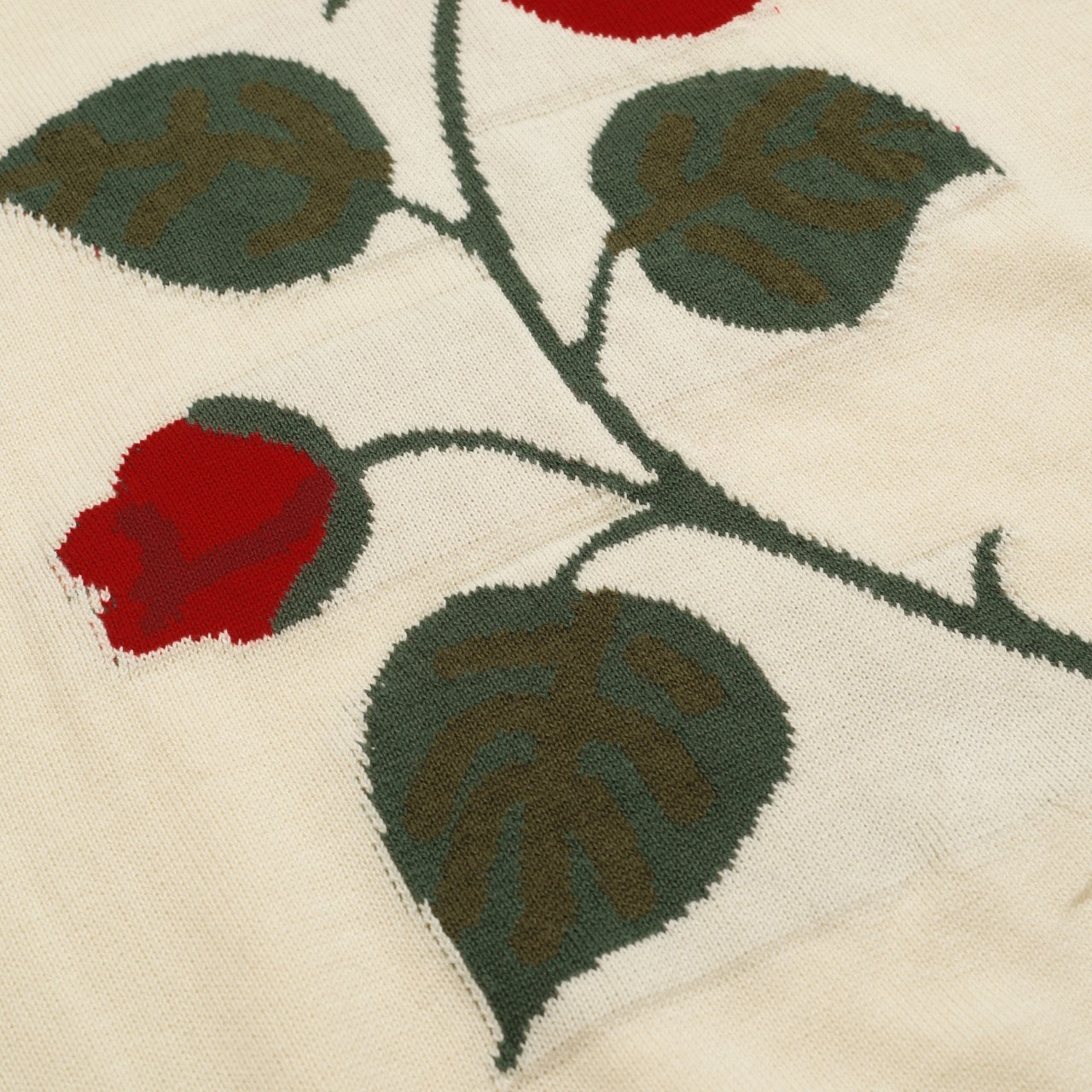 Polo en jacquard floral abricot pour homme