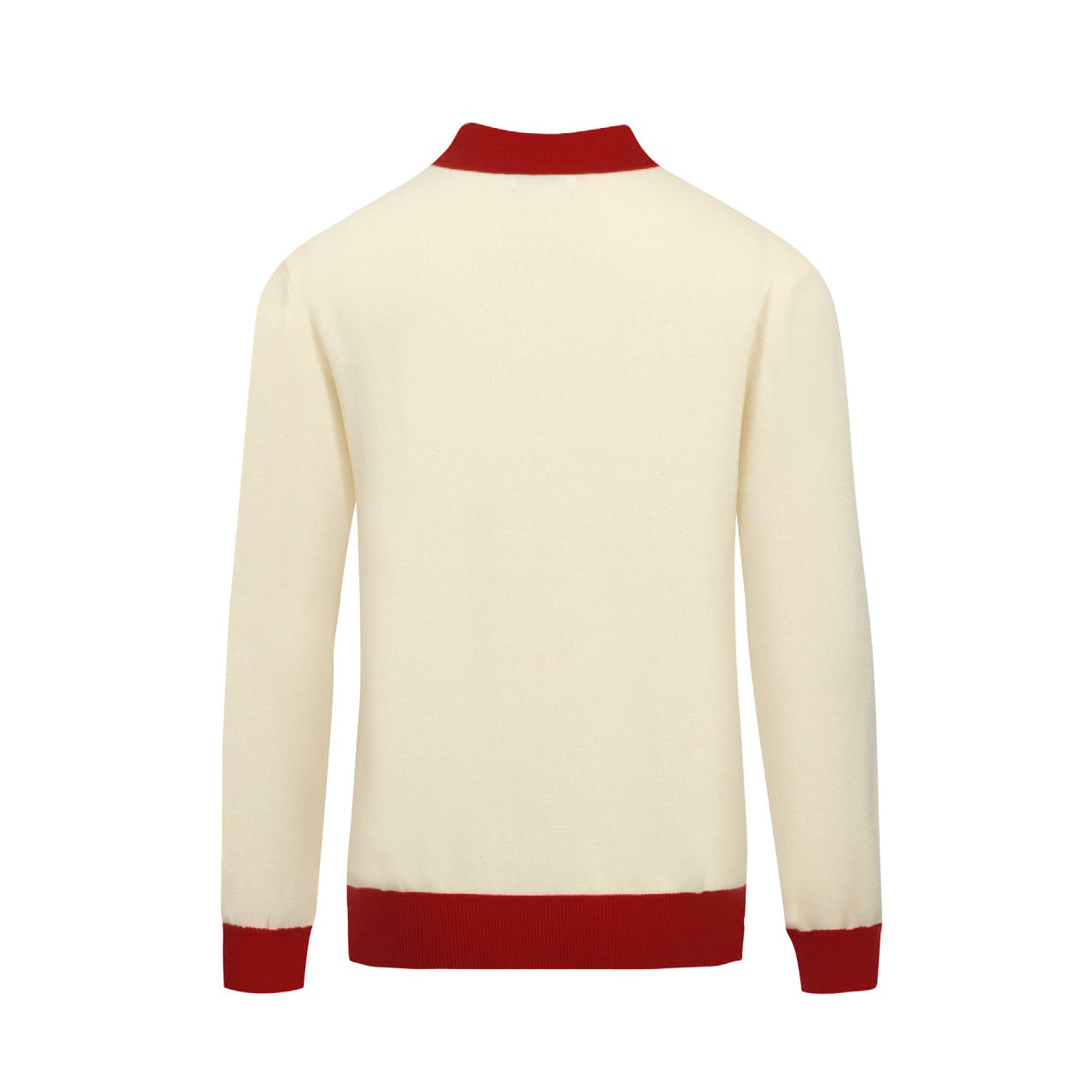 Polo en jacquard floral abricot pour homme