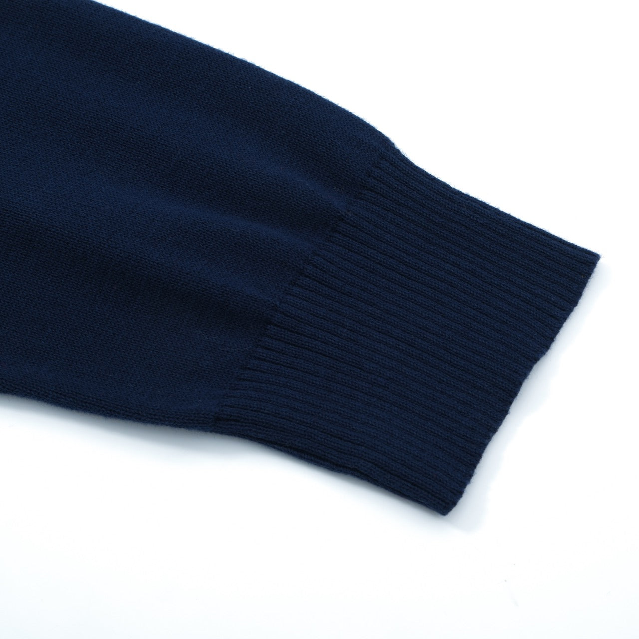 Veste tricotée zippée rétro pour hommes des années 1970 – Marine vintage avec rayures rouges et blanches