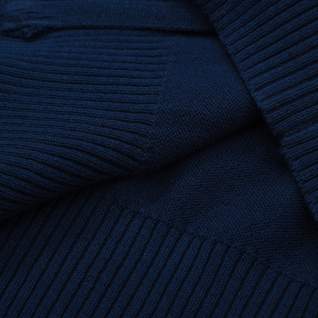 Veste tricotée zippée rétro pour hommes des années 1970 – Marine vintage avec rayures rouges et blanches