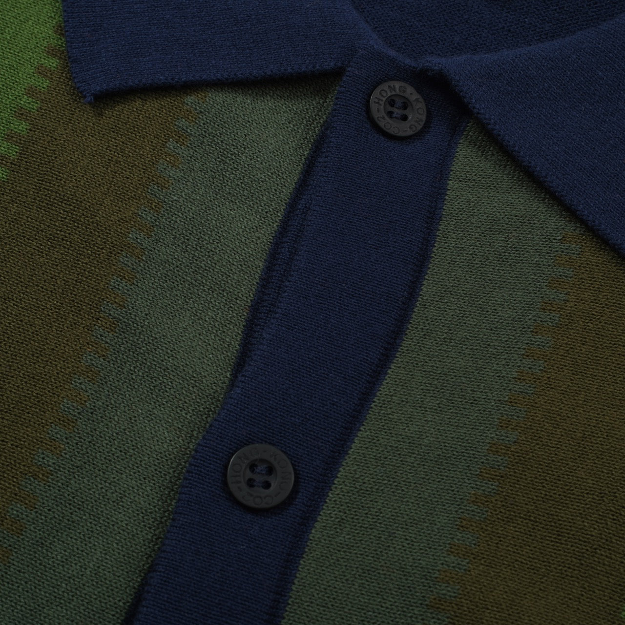 Polo Tricot à Rayures Dégradées pour Hommes des Années 60 – Chemise à Manches Courtes avec Panneau Vertical