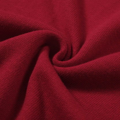 Polo Tricot Rouge Mod Années 60 pour Hommes – Chemise Casual Rétro avec Détails Contrastés