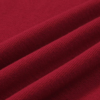 Polo Tricot Rouge Mod Années 60 pour Hommes – Chemise Casual Rétro avec Détails Contrastés