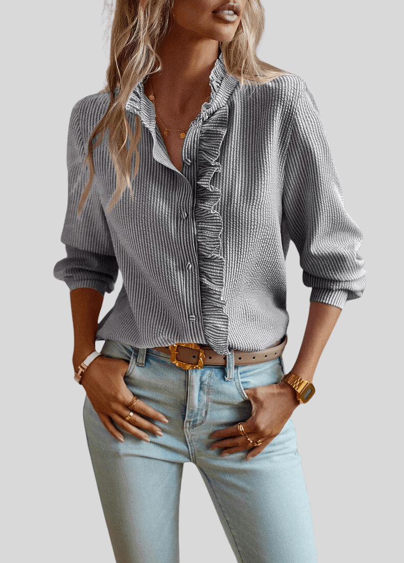 Alina | Blouse Élégante à Volants