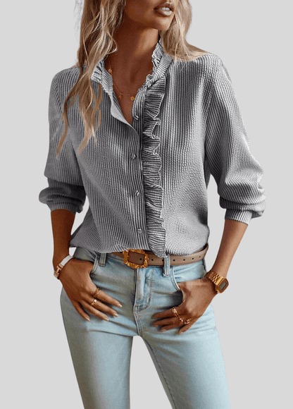 Alina | Blouse Élégante à Volants