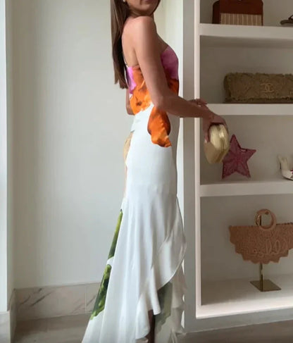 Saphira™ | Robe Longue Patchwork Élégante