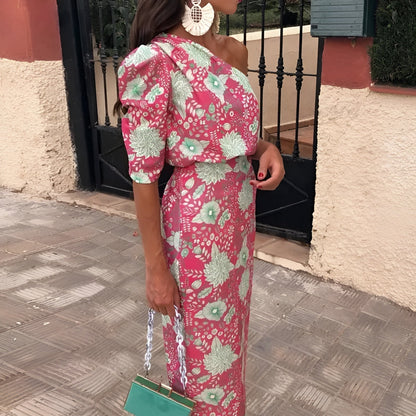 Émilie™ | Robe Longue Imprimée