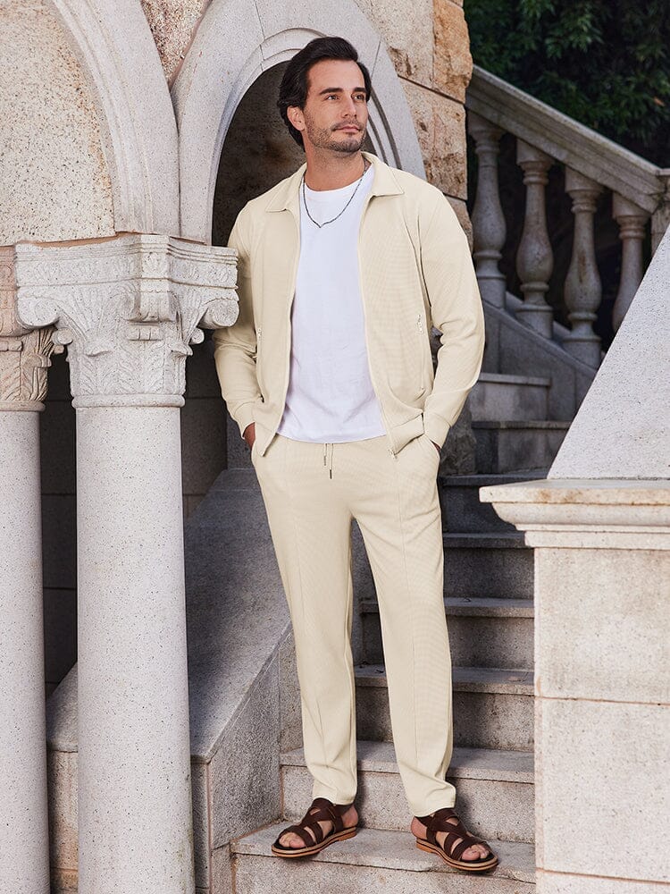 Ensemble de Veste Waffle Douce Athleisure