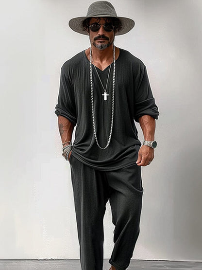 Ensembles Doux Élastiques Simples en 2 Pièces