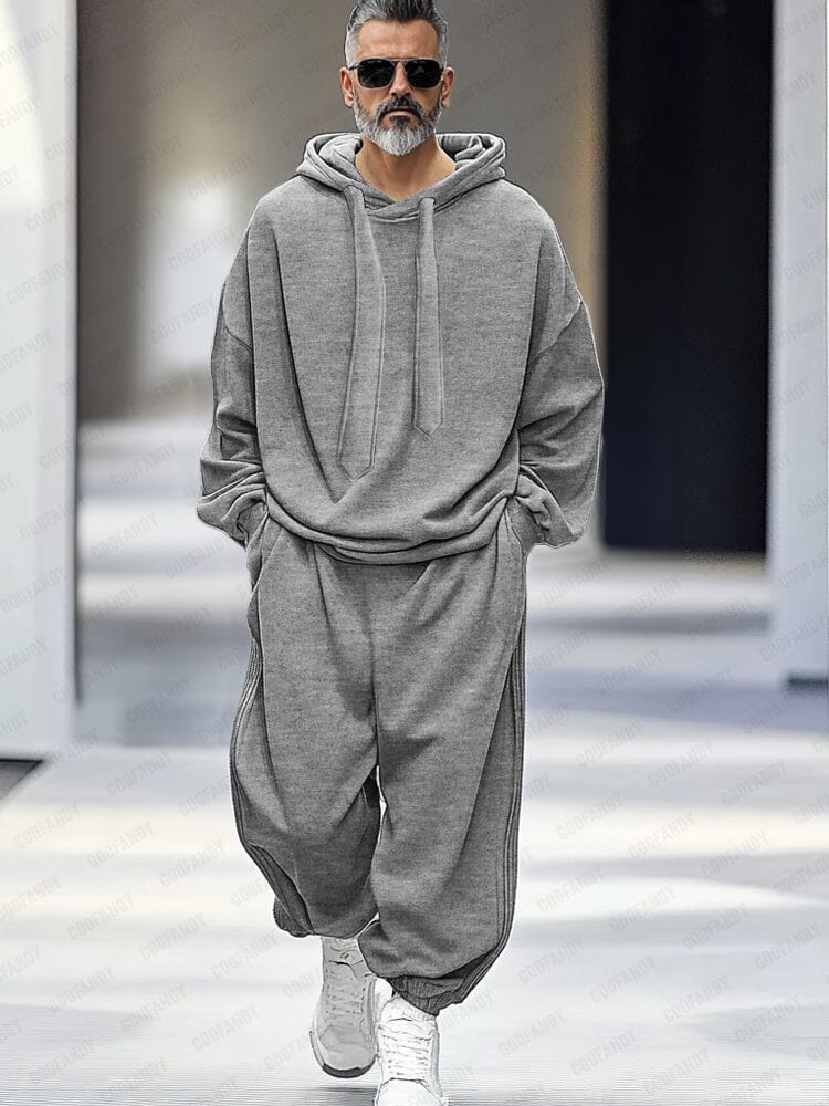 Ensemble de Pantalons à Capuche Ample et Élégant